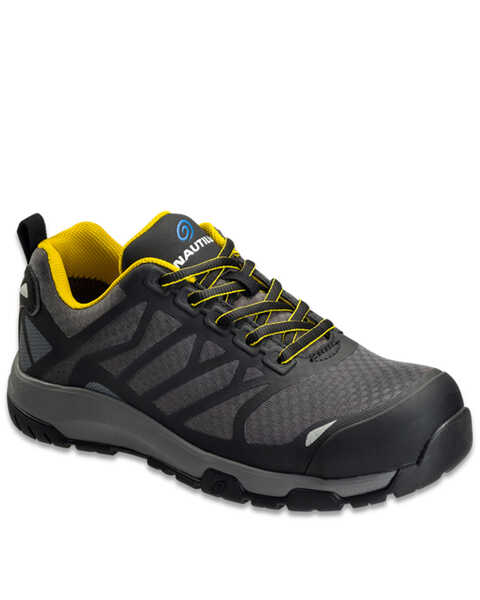 Image #1 - Nautilus Men's Velocity Work Shoes - Composite Toe, Grey, hi-res