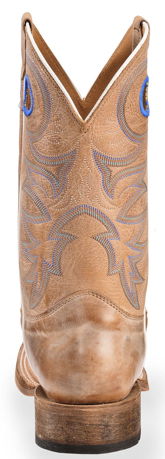 Image #7 - Justin Men's Caddo Bent Rail Western Boots - Square Toe, Beige, hi-res