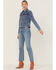 Image #4 - Velvet Heart Women's Russ Frayed Denim Side Zip Jacket, , hi-res