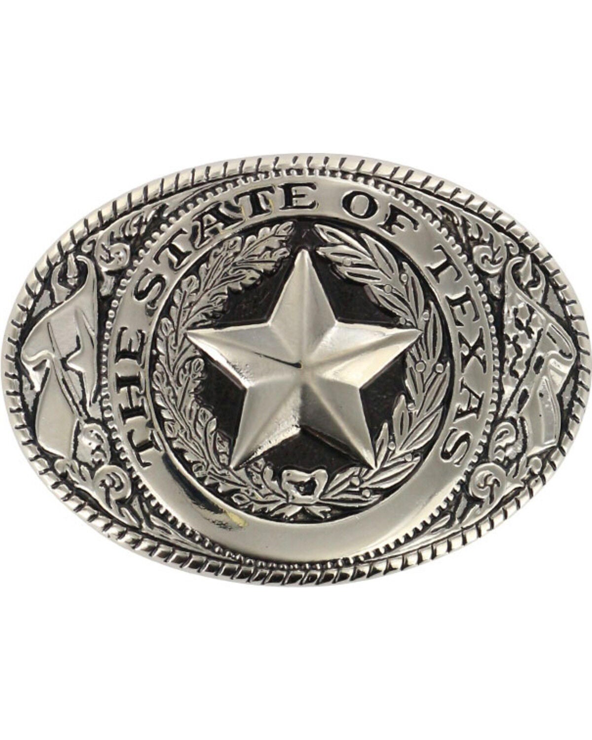Image #1 - M&F Western Men's Silver State of Texas Seal Buckle, Multi, hi-res