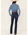 Image #3 - Rock & Roll Denim Women's Dark Wash Mid Rise Bootcut Jeans, Dark Wash, hi-res
