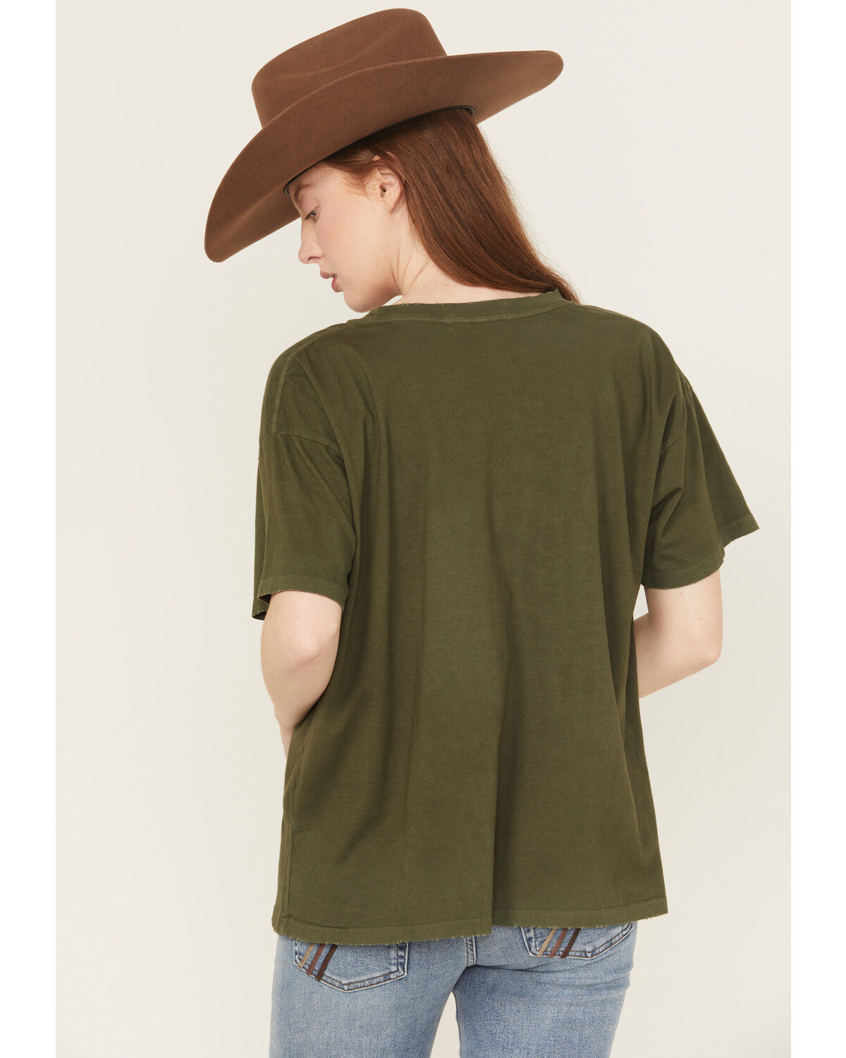 Image #4 - Day Dreamer Women's Raised On Country Short Sleeve Graphic Tee, Green, hi-res