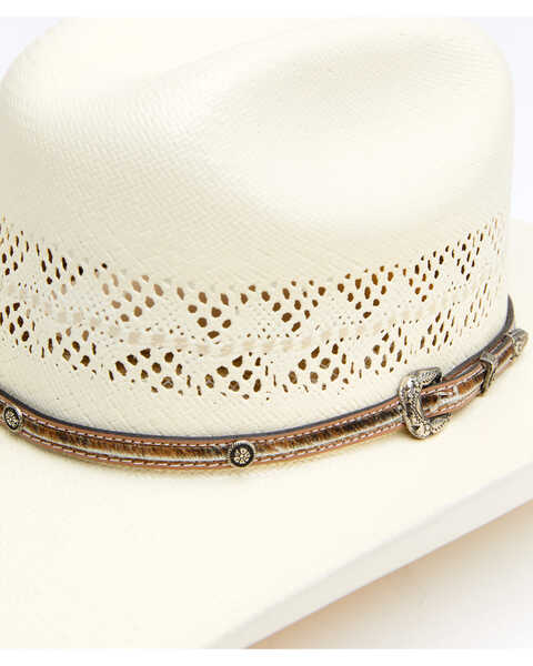 Image #2 - Larry Mahan Palomino 10X Straw Cowboy Hat , Natural, hi-res