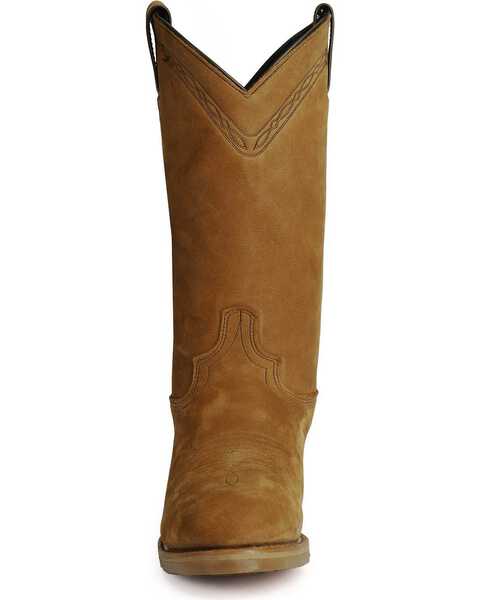 Image #4 - Abilene Men's Western Work Boots - Steel Toe, Dirty Brn, hi-res