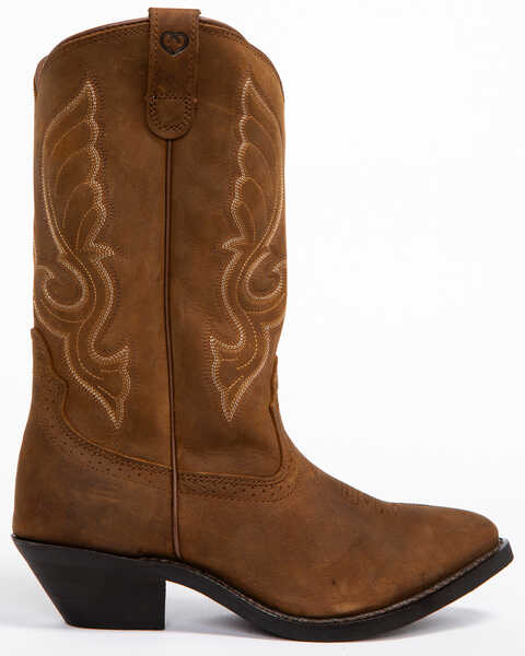 Image #3 - Shyanne Women's Donna Embroidered Leather Western Boots - Medium Toe, Brown, hi-res