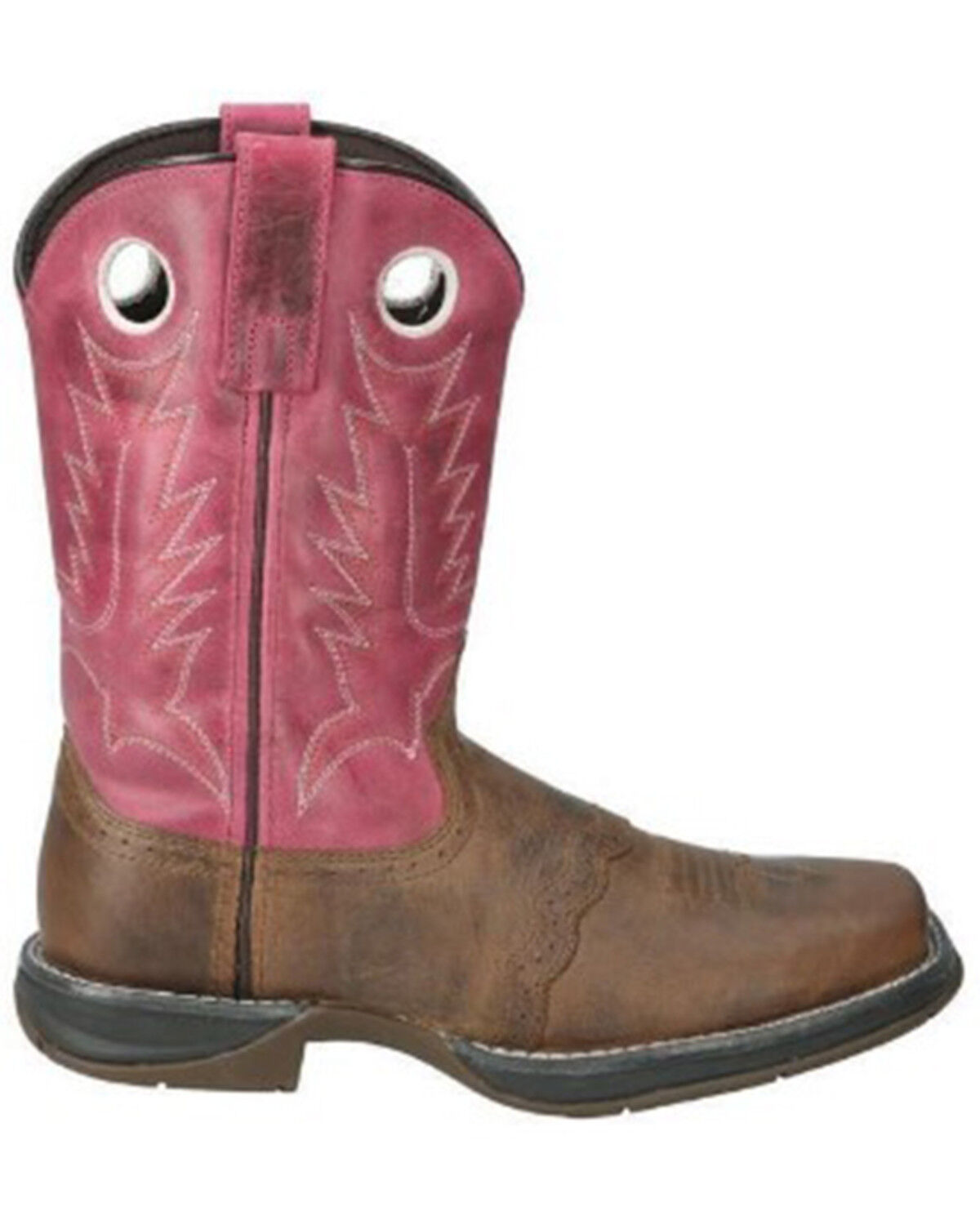 Image #2 - Smoky Mountain Women's Prairie Western Boots - Broad Square Toe, Pink, hi-res