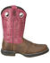Image #2 - Smoky Mountain Women's Prairie Western Boots - Broad Square Toe, Pink, hi-res