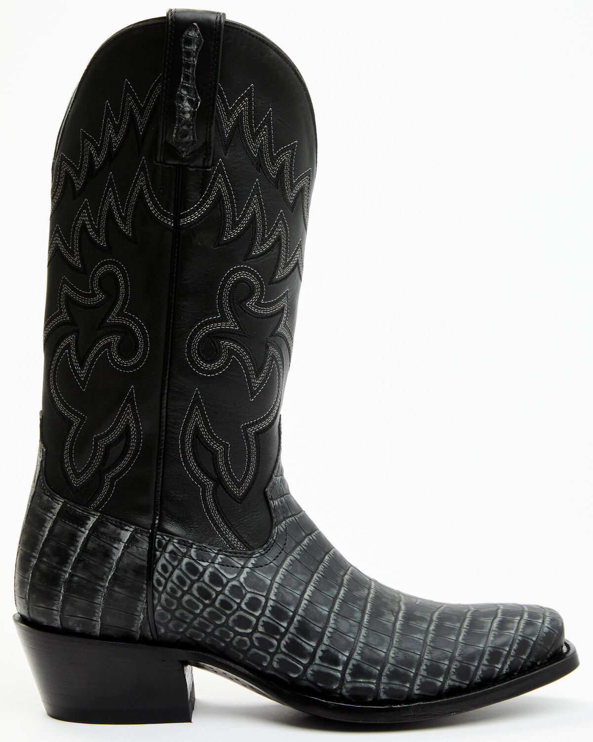 Image #2 - Cody James Men's Exotic Alligator Western Boots - Square Toe, Grey, hi-res