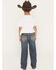 Image #3 - Cody James Little Boys' Texas Dark Wash Relaxed Bootcut Stretch Denim Jeans, Dark Wash, hi-res