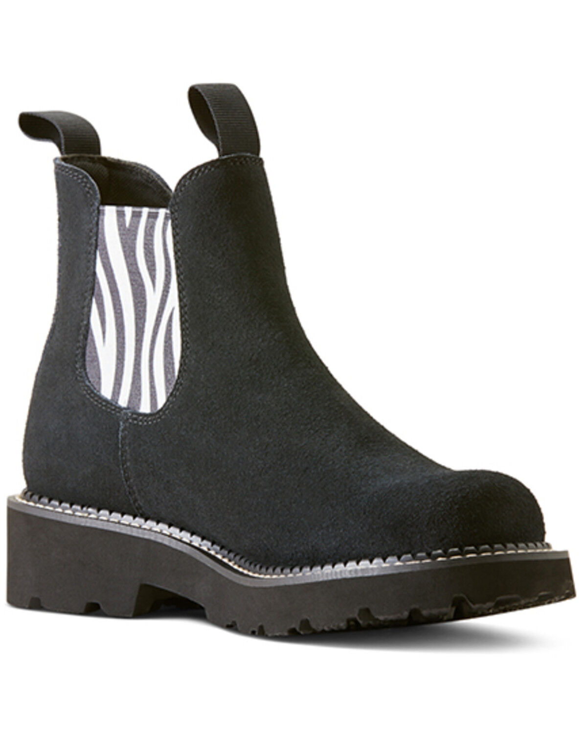 Image #1 - Ariat Women's Fatbaby Chelsea Boots - Round Toe, Black, hi-res