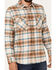 Pendleton Men's Burnside Large Plaid Print Button Down Western Flannel Shirt , Tan, hi-res