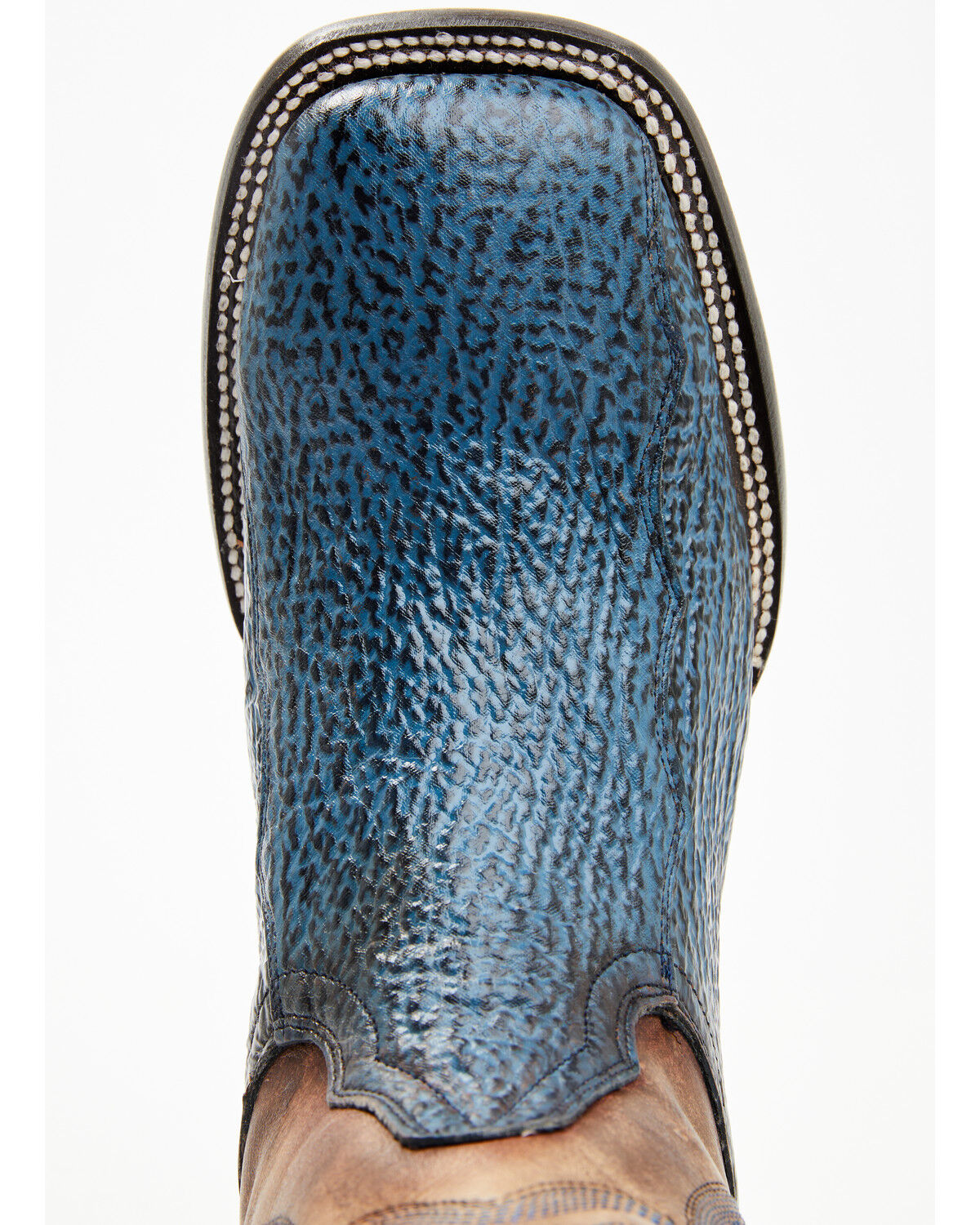 Image #6 - Cody James Men's Exotic Shark Western Boots - Broad Square Toe, Blue, hi-res