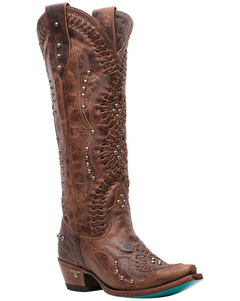 Image #1 - Lane Women's Cossette Western Boots - Snip Toe, Cognac, hi-res