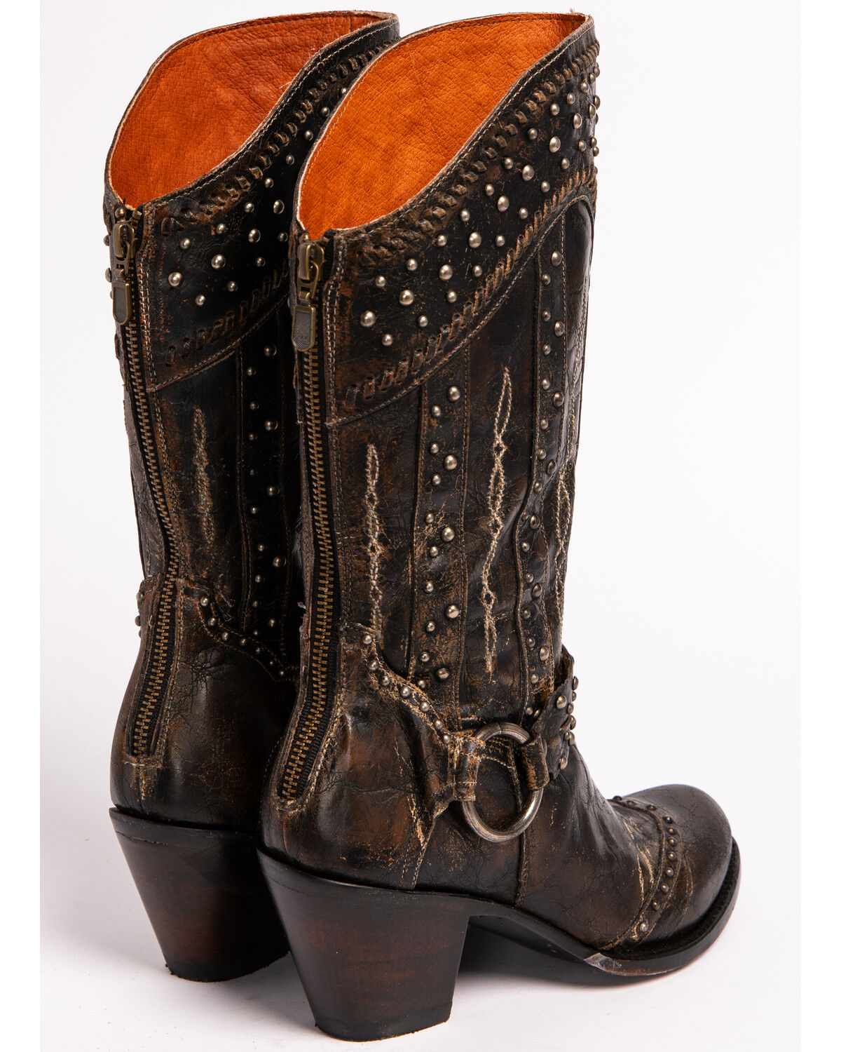 womens black western boots