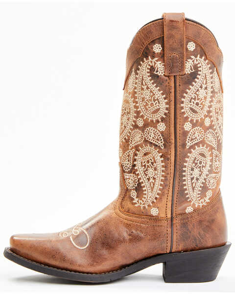 Image #3 - Laredo Women's Millie Western Boots - Square Toe, Brown, hi-res