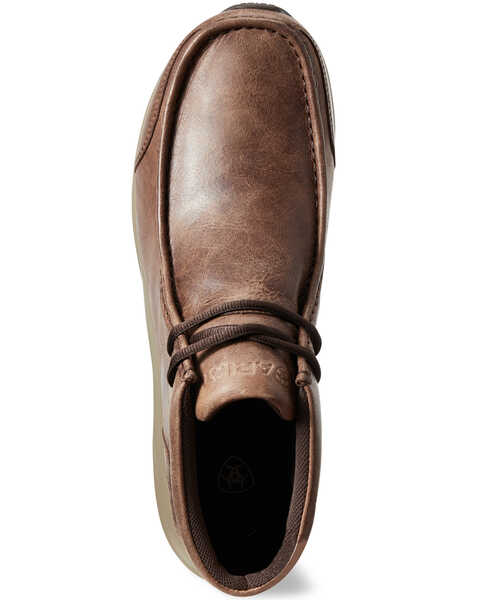 Image #4 - Ariat Men's Spitfire Cowboy Shoes - Moc Toe, Brown, hi-res