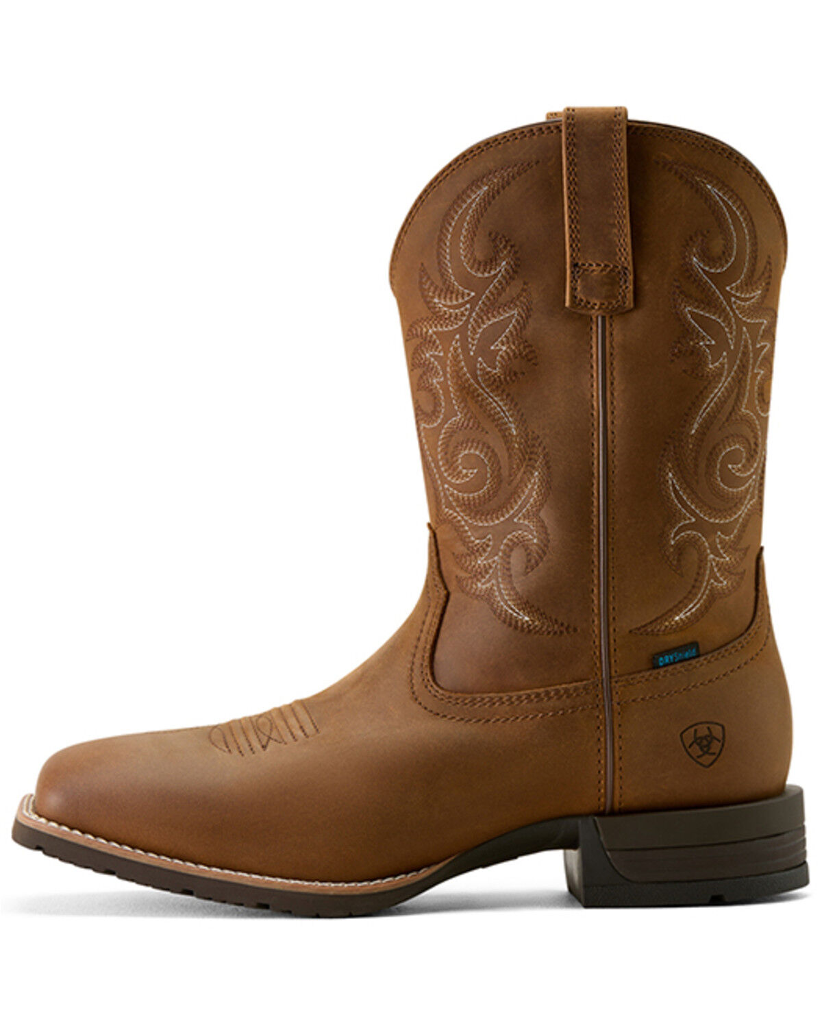 Image #2 - Ariat Men's Hybrid Ranchway Waterproof Performance Western Boots - Broad Square Toe, Brown, hi-res