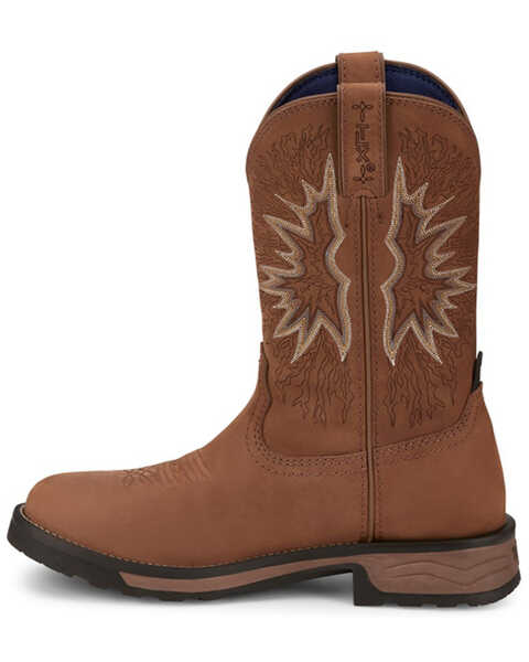 Image #3 - Tony Lama Men's Boom Saddle Cowhide Pull On Soft Western Work Boots - Round Toe , Tan, hi-res
