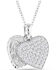 Image #1 - Montana Silversmiths Women's Country Charm Crystal Love Necklace, Silver, hi-res