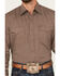 Image #3 - Stetson Men's Geo Print Long Sleeve Snap Western Shirt, Brown, hi-res