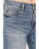 Image #2 - Rock & Roll Denim Women's Medium Wash Mid Rise Distressed Bootcut Stretch Denim Jeans, Medium Wash, hi-res