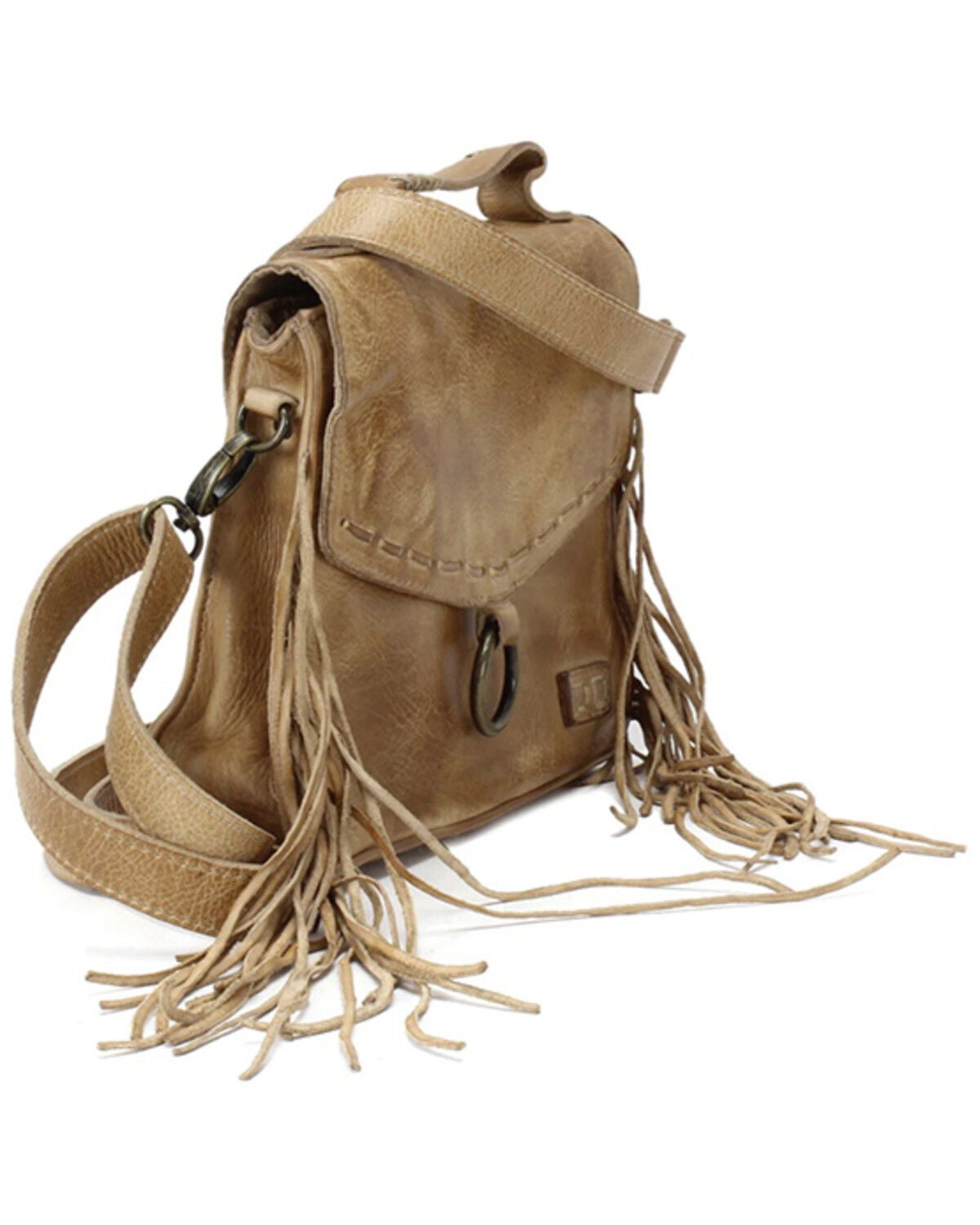 Image #2 - Bed Stu Women's Hidden Fringe Crossbody Bag, Tan, hi-res