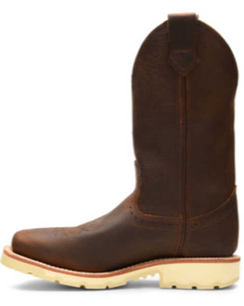 Image #2 - Double H Men's Wooten Western Boots - Broad Square Toe, Distressed Brown, hi-res