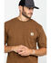 Image #5 - Carhartt Men's Loose Fit Heavyweight Logo Pocket Work T-Shirt, Brown, hi-res