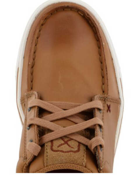 Image #6 - Twisted X Women's Burnished Leather Lace-Up Shoes - Moc Toe, Brown, hi-res