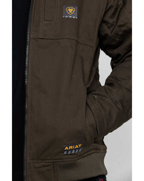 Ariat Men's Rebar Dura Canvas Zip-Front Work Jacket - Big & Tall, Loden, hi-res