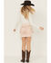 Image #3 - Idyllwind Women's Wylie Studded Fringe Faux Suede Mini Skirt, Pink, hi-res