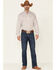 Image #2 - Cinch Men's Tencel Mini Stripe Long Sleeve Button-Down Western Shirt , Beige/khaki, hi-res