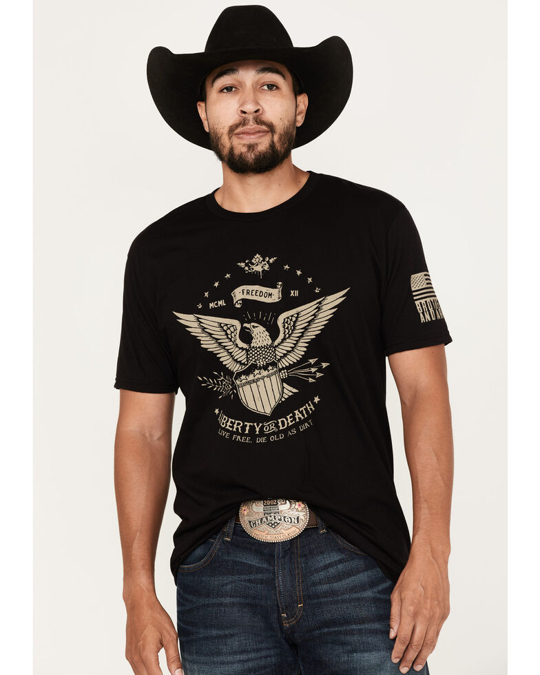 Brothers & Arms Liberty Or Death Graphic T-Shirt, Black, hi-res