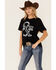 Image #1 - Ruby's Rubbish Women's Guitars & Cadillacs Graphic Short Sleeve Tee, Black, hi-res