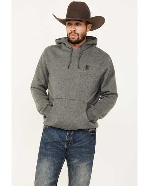 RANK 45® Men's Westech Hooded Sweatshirt, Charcoal, hi-res