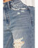 Image #2 - Ceros Women's Pheonix High Rise Crochet Flare Jeans, Medium Wash, hi-res