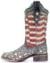 Corral Women's Blue Jeans Stars & Stripes Western Boots - Square Toe, Blue, hi-res