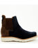 Image #2 - Horse Power Men's Marine Suede Chelsea Boots - Square Toe, Blue, hi-res
