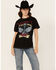 Image #1 - Cut & Paste Women's Nashville Guitar Short Sleeve Graphic Tee, Black, hi-res