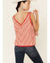 Wrangler Women's Red Striped Sweater Knit Tank Top , Red, hi-res