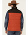 Image #4 - Ariat Men's Orange Color Block CC Crius Zip-Front Vest, Orange, hi-res