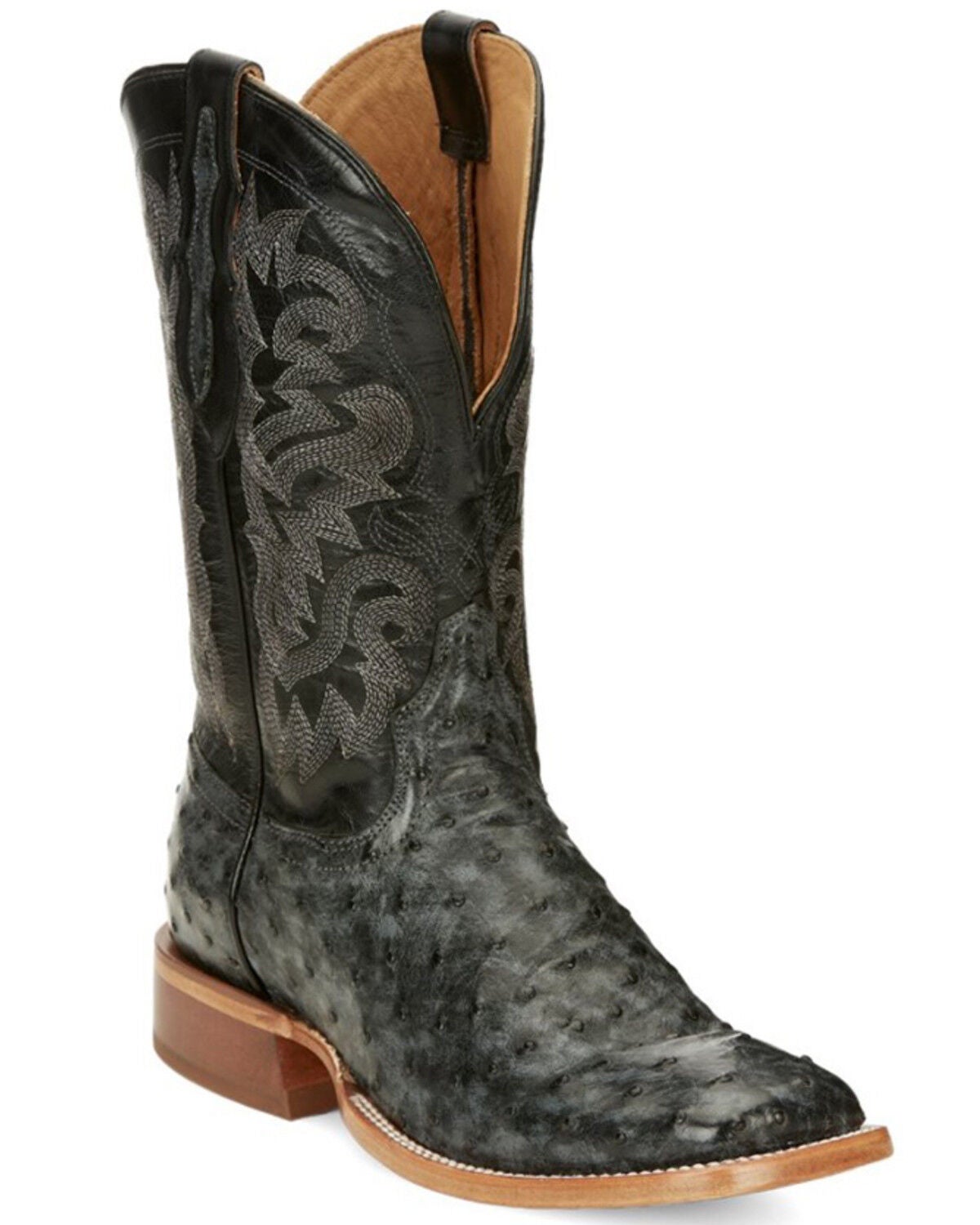Tony Lama Men's Moore Western Boots - Square Toe, Grey, hi-res