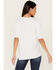 Image #4 - Bohemian Cowgirl Women's Dolly 4 Pres Short Sleeve Graphic Tee, White, hi-res