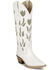Image #1 - Justin Women's May Vintage Tall Western Boots - Snip Toe, White, hi-res