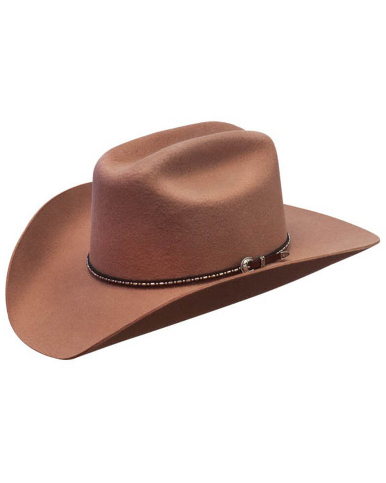 Silverado Men's Bart Satin Western Wool Felt Hat , Brown, hi-res