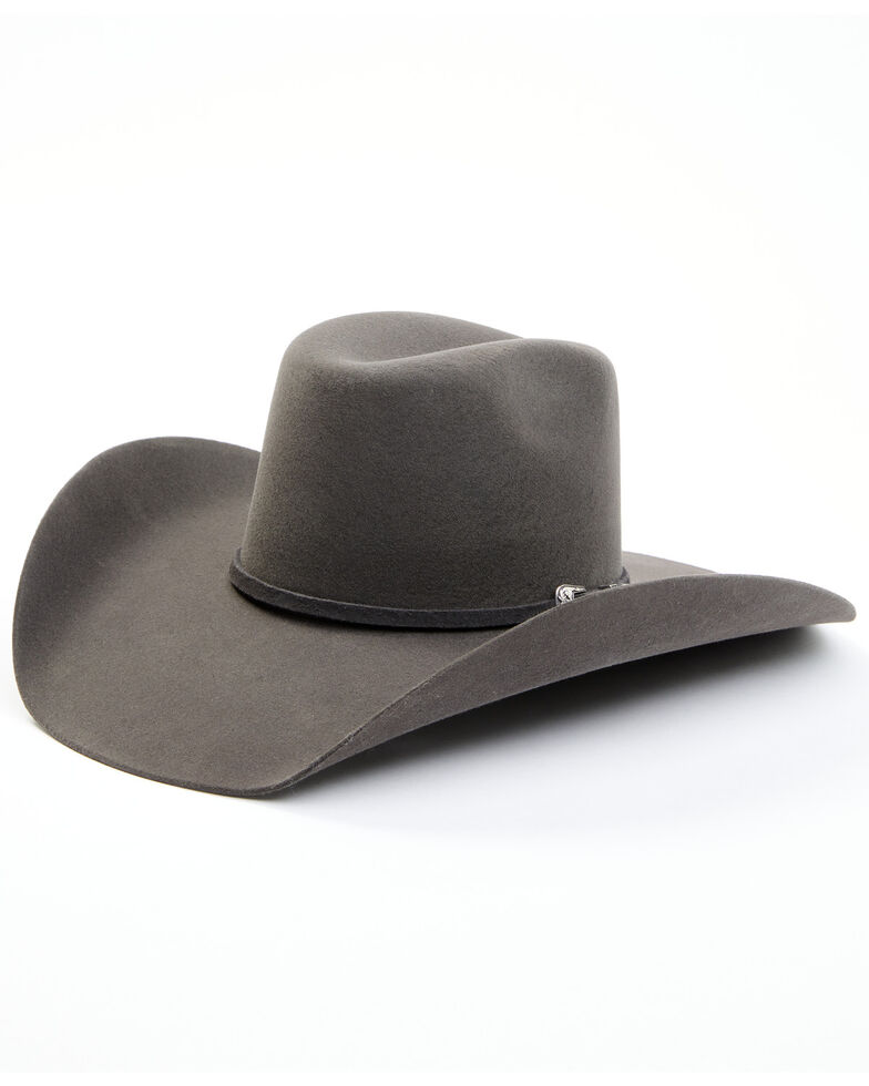 Cody James Men's 3X Granite Top Hand Wool Felt Western Hat , Grey, hi-res