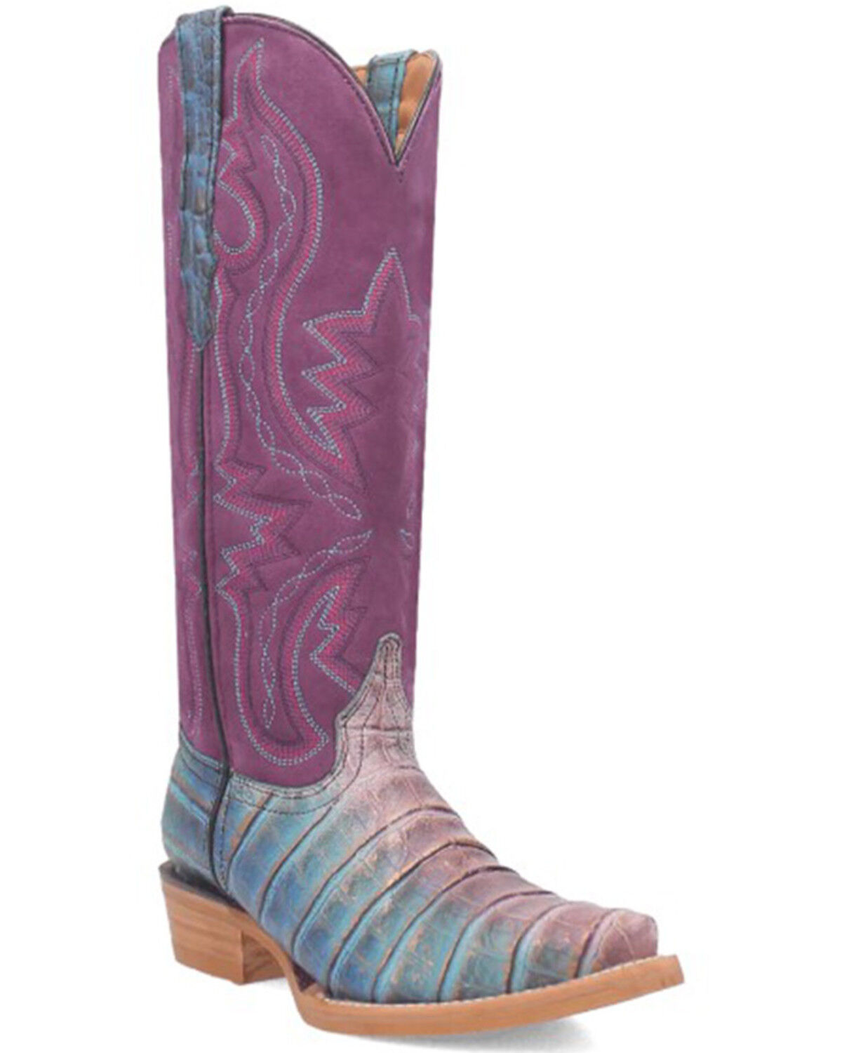 Image #1 - Dingo Women's Caterina Western Boots - Snip Toe, Purple, hi-res