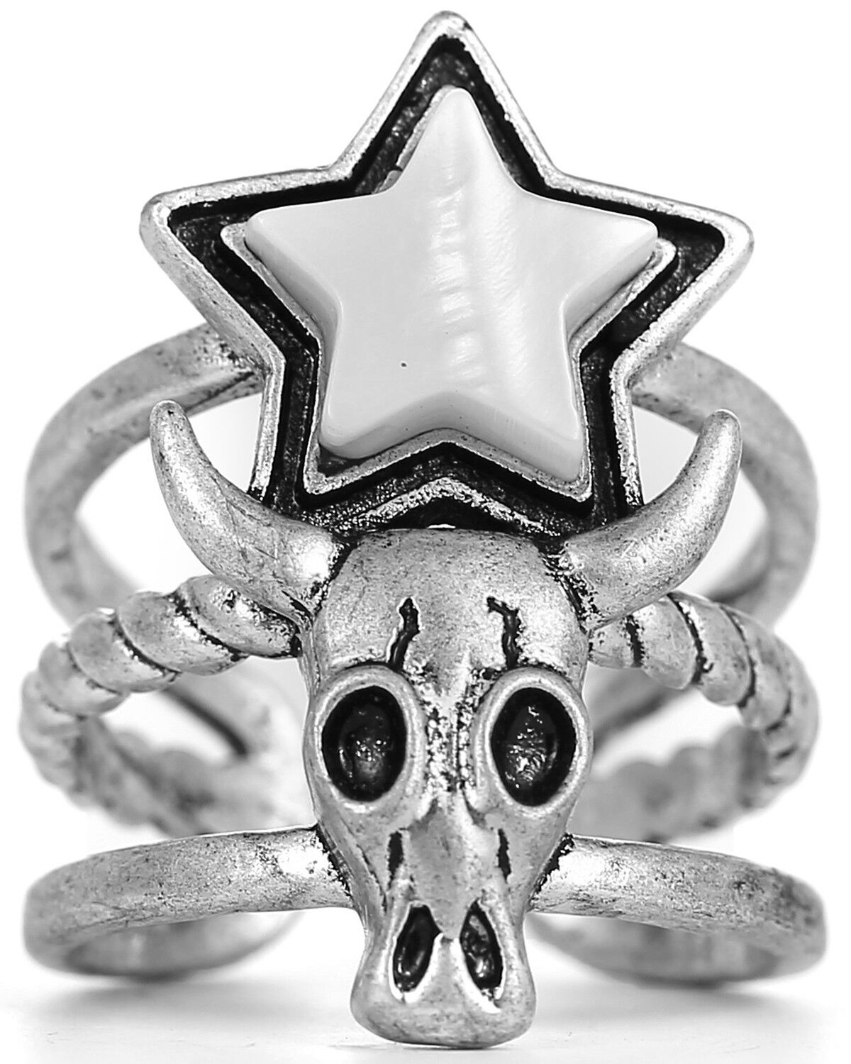 Image #2 - Cowgirl Confetti Women's Star Light Ring, Silver, hi-res