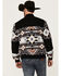 Image #4 - Hooey Men's Southwestern Print Sherpa Bomber Jacket, Black, hi-res