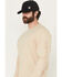 Image #2 - Carhartt Men's Loose Fit Heavyweight Logo Long Sleeve Graphic Work T-Shirt, Cream, hi-res